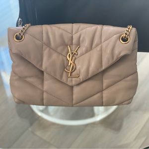 YSL Small Puffer Chain in Quilted Lambskin